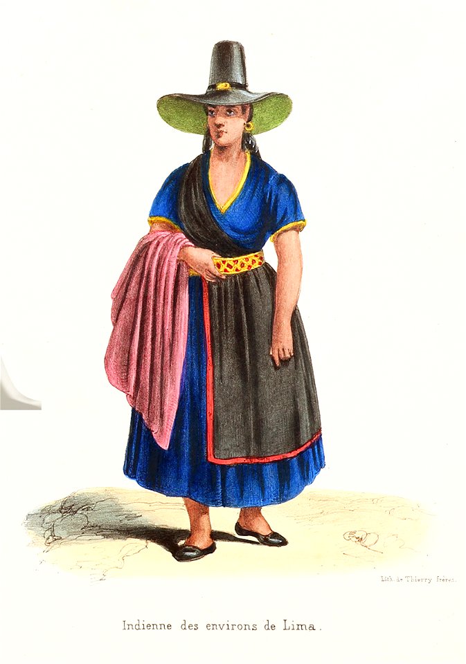Indienne des environs de Lima (cropped)