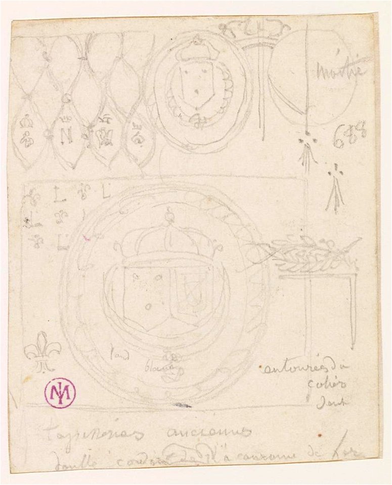Ingres - MI.867.2065, Fragment de tapisserie