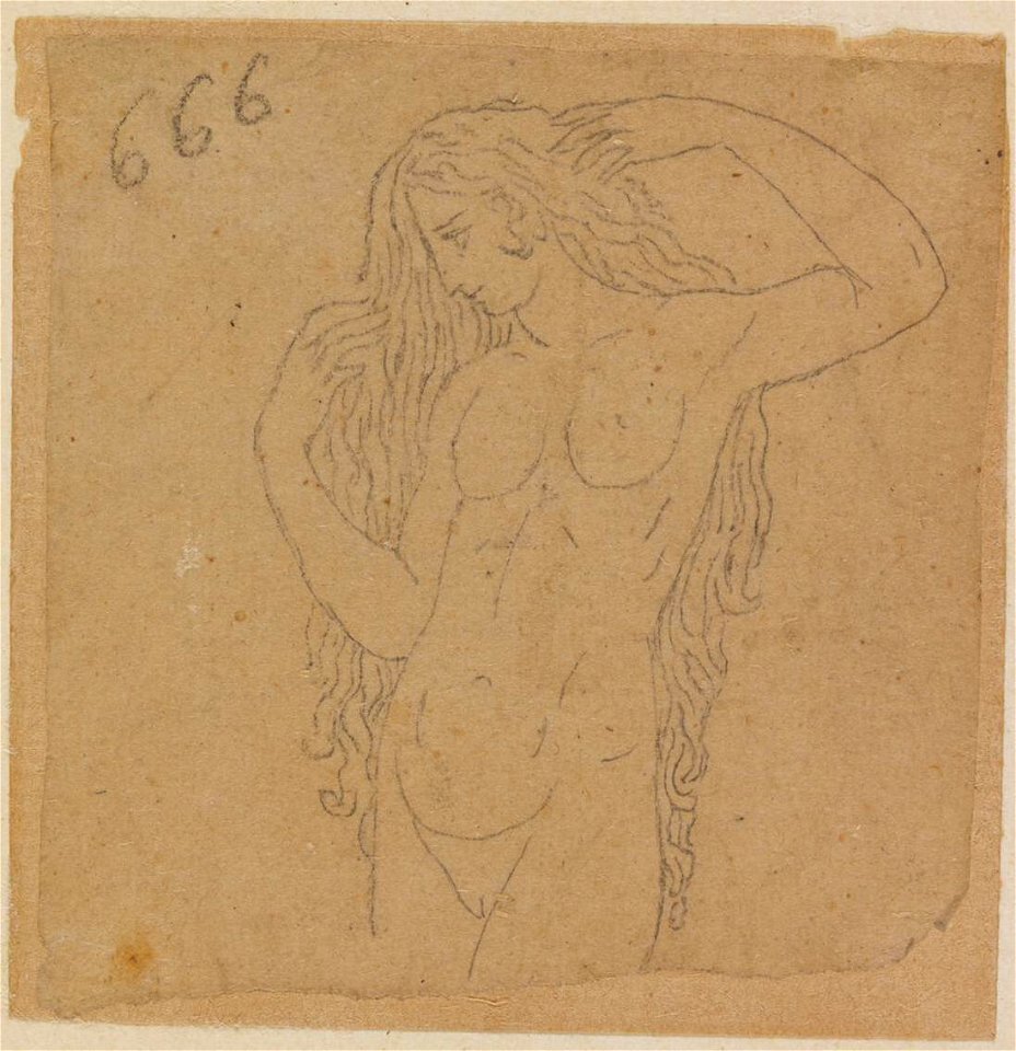 Ingres - MI.867.2321, Femme nue arrangeant ses cheveux