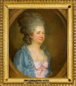 Ivan Golovkin's wife by J.B.Perroneau (1779, priv.coll)