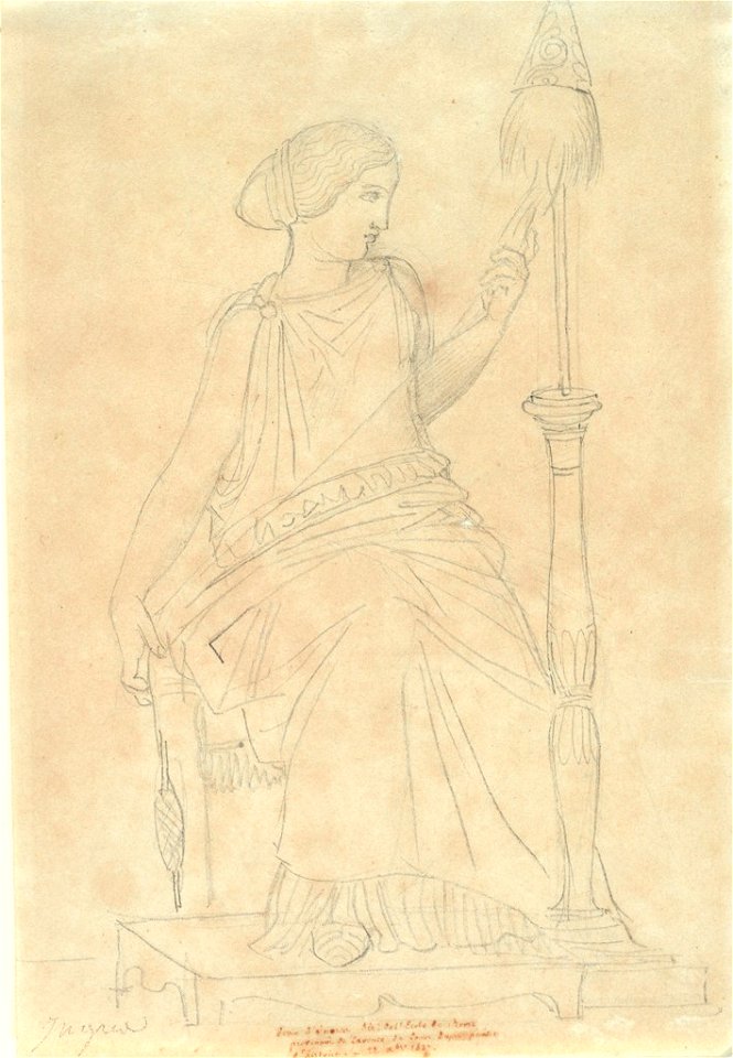 Ingres - Clotho Spinning, 1948.18