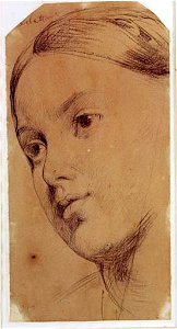 Ingres - MI.867.1949, Spectatrice derrière le licteur de face