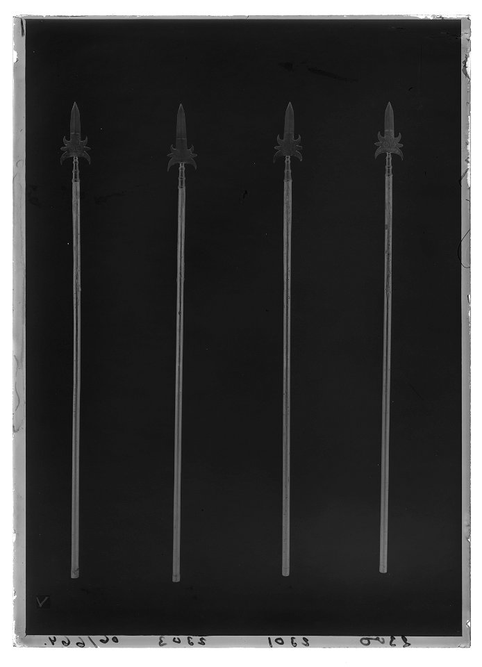 Infanteriofficerssponton, Preussen 1740-1780 - Livrustkammaren - 68999-negative