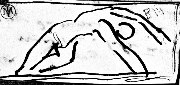 Ingres - MI.867.3088, Un homme nu qui tombe