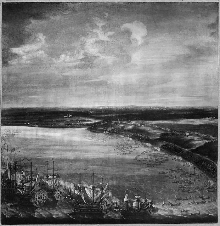 Ingen uppgift - Landstigningen på Själland 1700 - NMDrh 396 - Nationalmuseum
