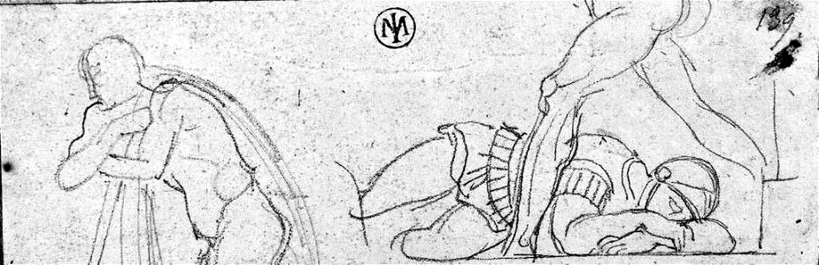 Ingres - MI.867.3351, Berger s'appuyant sur un bâton