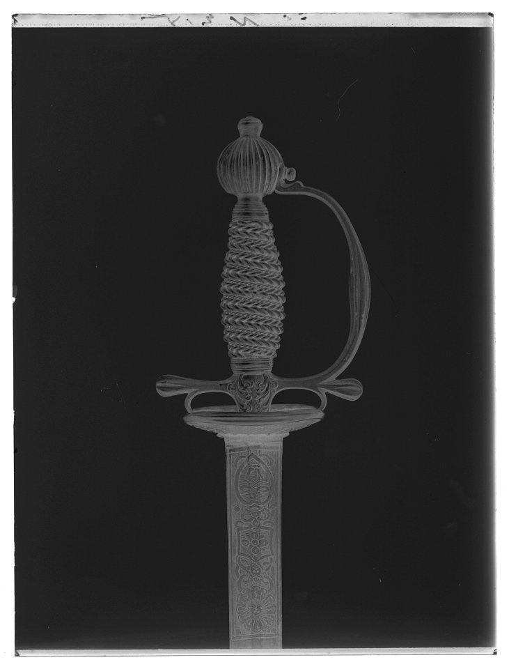 Infanteriofficersvärja, Sverige ca 1765 - Livrustkammaren - 62385-negative