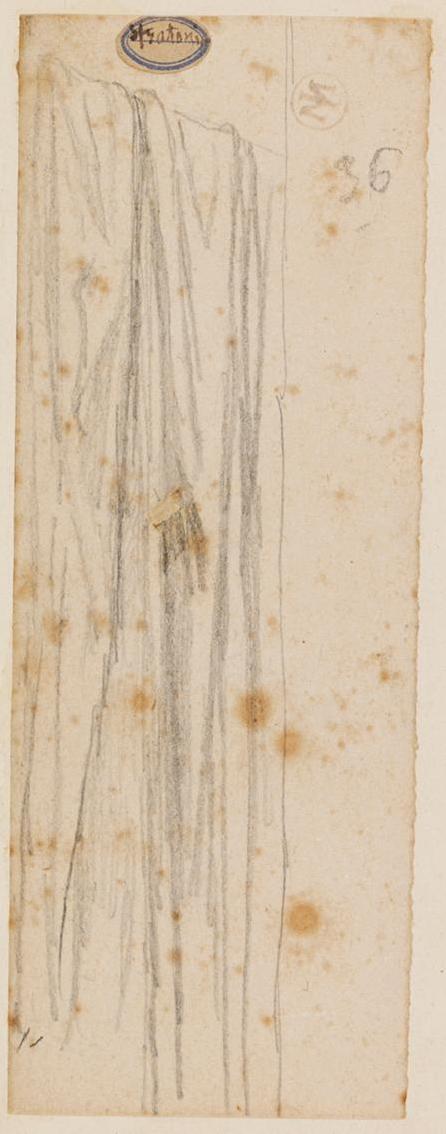 Ingres - MI.867.2284, Draperie tombante