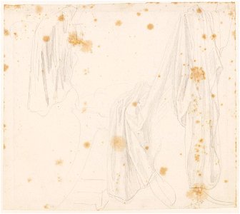 Ingres - MI.867.2279, Draperie sur un siège antique sans bras
