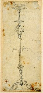 Ingres - MI.867.3638, Portrait de Madame Récamier, un candelabre