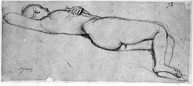 Ingres - MI.867.3070, Femme allongée sur le dos