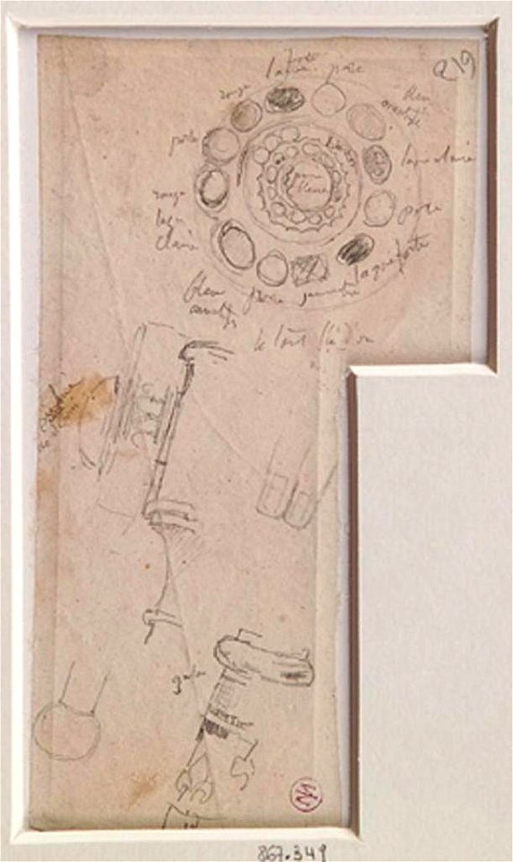 Ingres - MI.867.349, Détails de la main de justice
