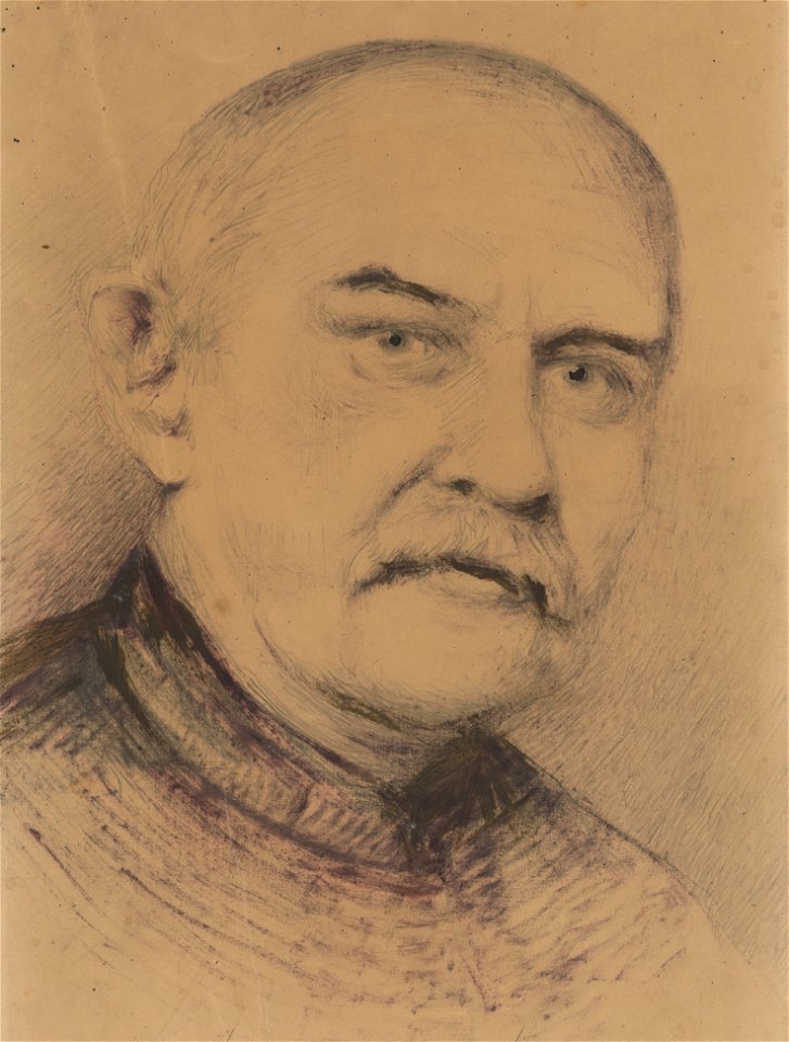 Ivan Žabota - Head of an old man