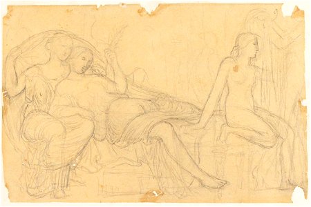Ingres - MI.867.2013, Erato (assise), Mnémosyne