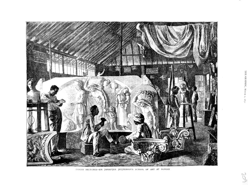 Indian Sketches - Sir Jamsetjee Jeejeebhoy's School of Art at Bombay, 1872