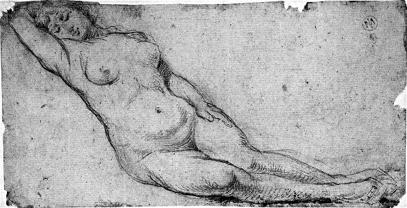 Ingres - MI.867.3105, Femme nue à demi couchée