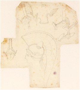 Ingres - MI.867.2152, Casques grecs