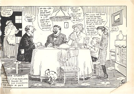 Indoor Sports - Covering Up an Awkward Remark Pulled by Horace and Concerning the Guest at Eats