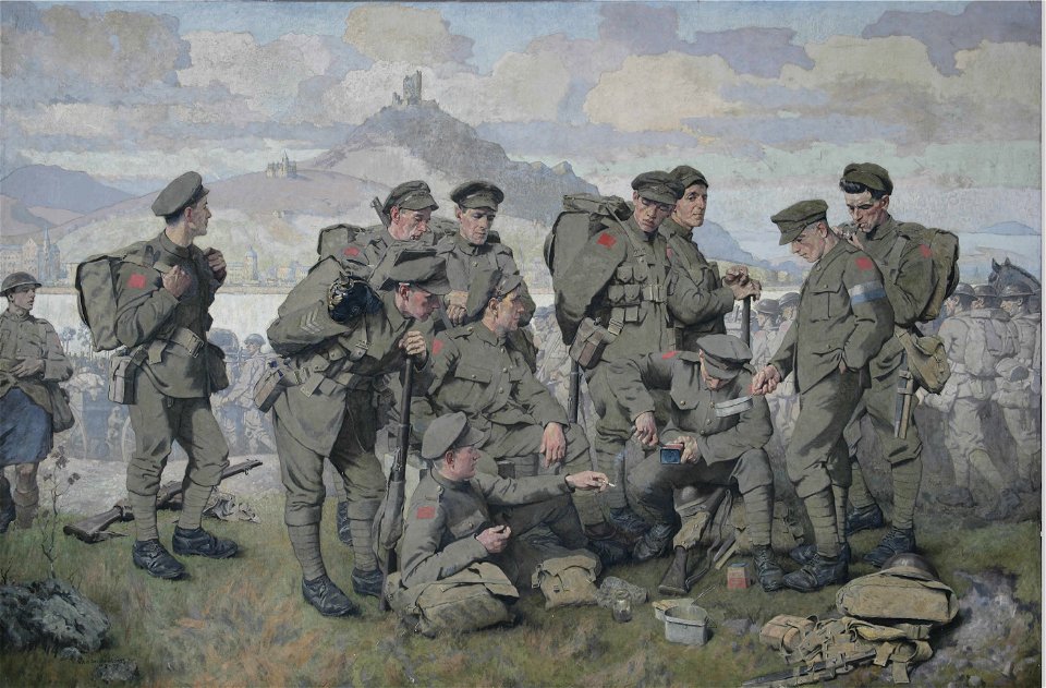 Inglis Sheldon-Williams-Canadians Arriving on the Rhine (CWM 19710261-0657)