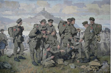 Inglis Sheldon-Williams-Canadians Arriving on the Rhine (CWM 19710261-0657)