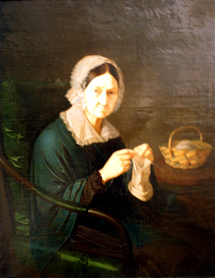 Ivan Khrutsky. working old woman