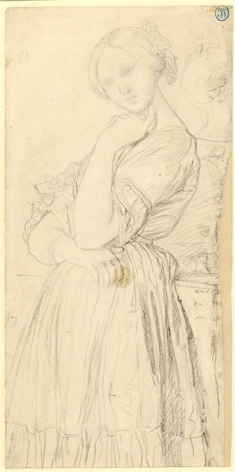 Ingres - A study for the portrait of Louise d'Haussonville, née Luise-Albertine de Broglie (The Frick Collection, New York), 1886,0410.31