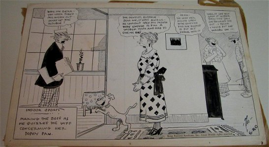 Indoor Sports - Making the Boss as he Quizzles the Wiff Concerning her Dopey Pan