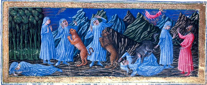 Inf. 01 Le tre fiere, Priamo della Quercia (c.1403–1483)
