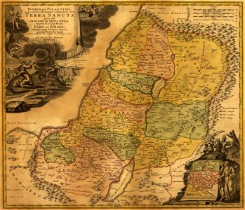 Ivdaea sev Palaestina ob sacratissima Redemtoris vestigia hodie dicta Terra Sancta. LOC 99466737