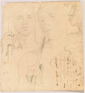 Ingres - MI.867.1874, Cavaliers en buste