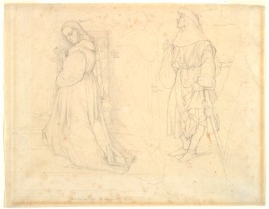 Ingres - Four Figure Studies, after Andrea del Sarto, 1965.297