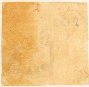 Ingres - MI.867.3388, Personnage grec debout écoutant un autre homme