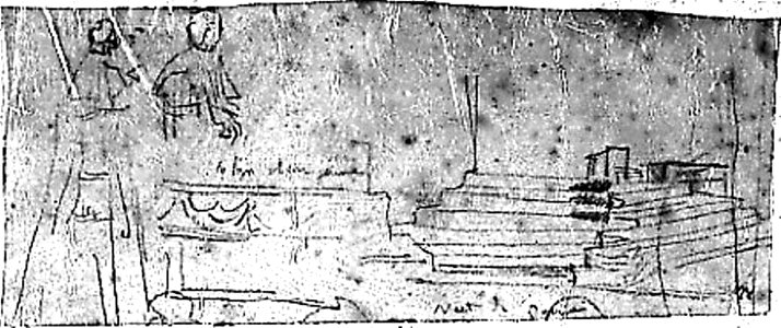 Ingres - MI.867.1360, Détails de l'estrade du Pape