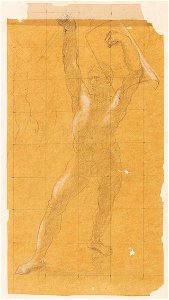 Ingres - MI.867.2188, Gerrier levant les bras