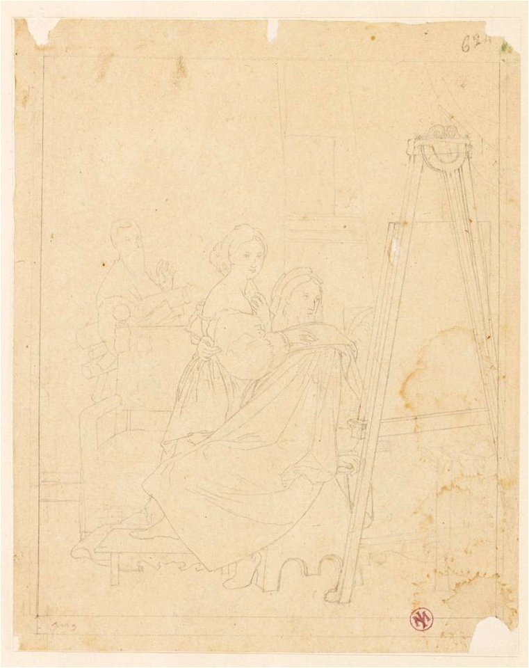 Ingres - MI.867.2076, Raphaël et la Fornarina