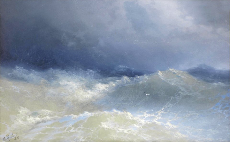 Ivan Konstantinovich Aivazovsky - Among the Waves, 1898 - Free Stock ...