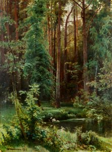 Ivan Ivanovich Shishkin, Woodland. Free illustration for personal and commercial use.
