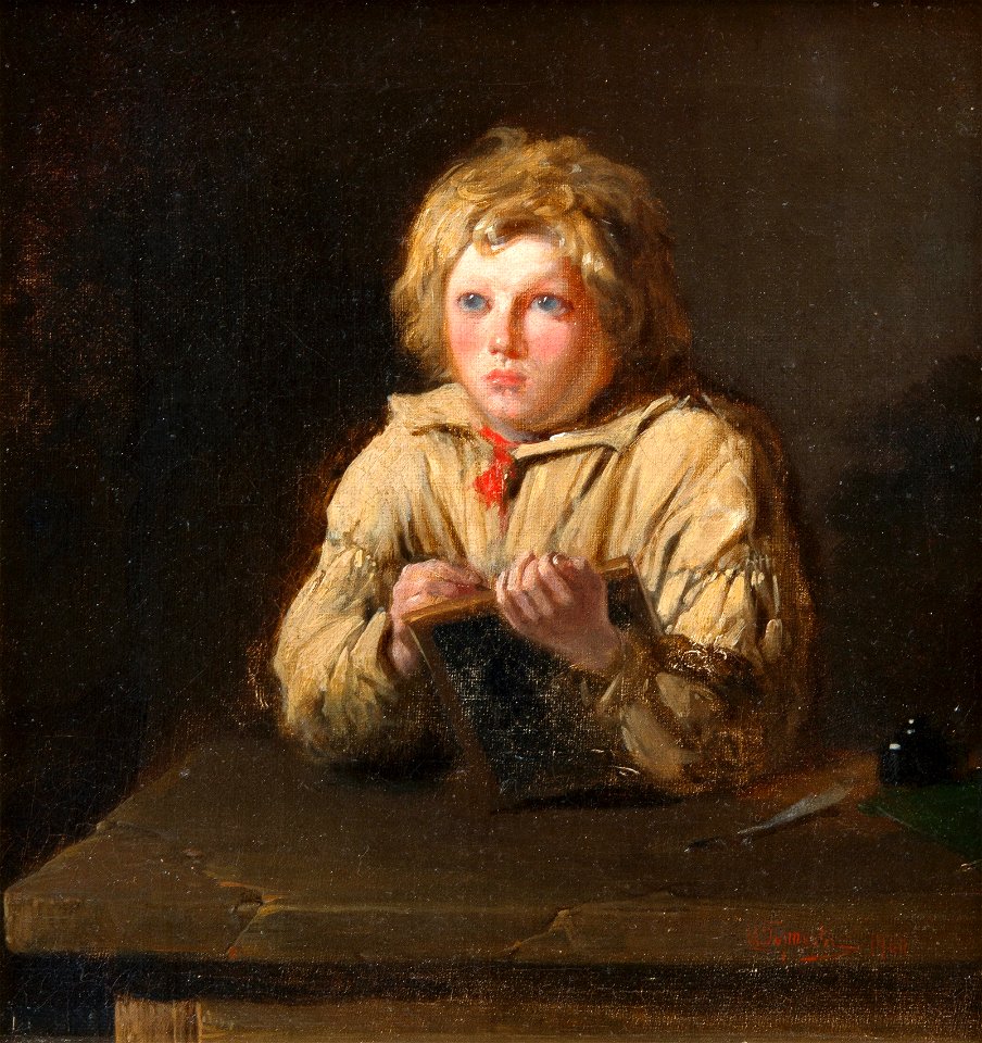 Ivan Gorochov Writing boy