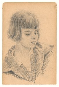 Ivan Žabota - Portrait study of a young girl