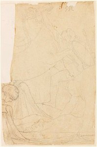 Ingres - MI.867.2139, Cheval cabré retenu par un soldat