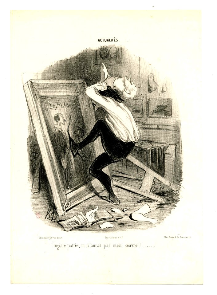 Ingrate patrie, tu n'auras pas mon oeuvre (Ungrateful country, you will not have my masterpiece!) (BM 1918,0511.69)
