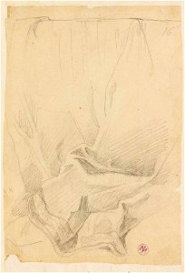 Ingres - MI.867.3056, Draperie tombante
