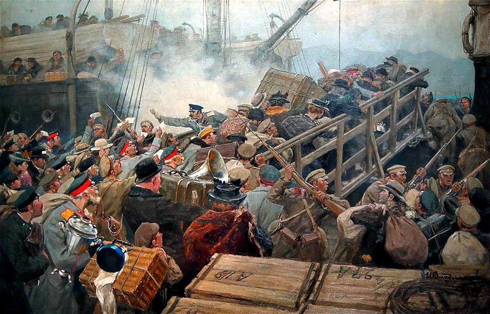 Ivan Vladimirov flight-of-the-bourgeoisie-from-novorossiysk-in-1920