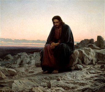 Ivan Kramskoy - Христос в пустыне - Google Art Project
