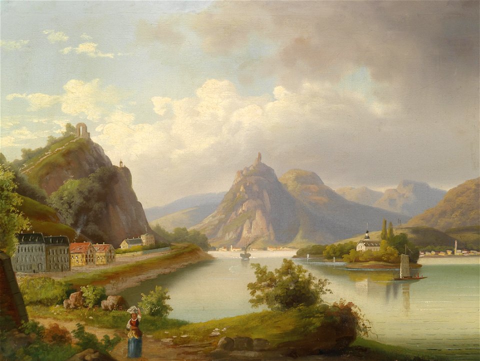 J W Jankowsky (circle) Flusslandschaft