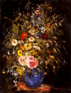 Iványi Field Flowers in blue Pot