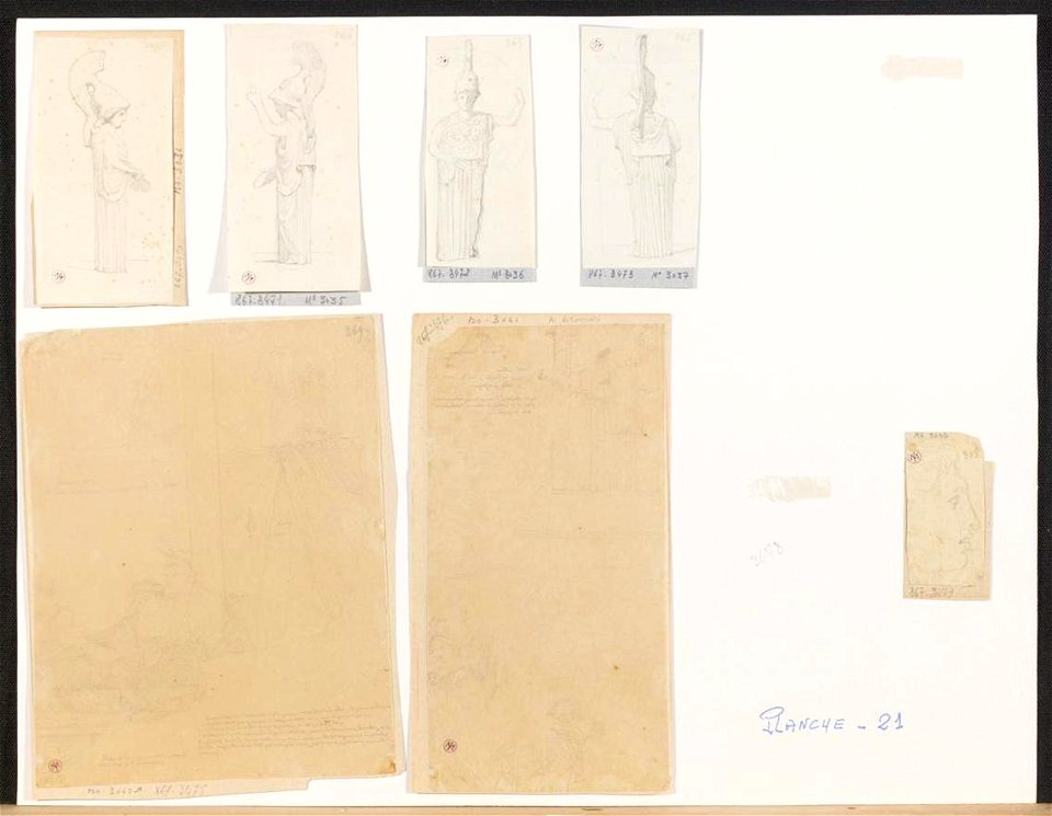 Ingres - MI.867.3475, Sophonisbe et une étude d'architecture
