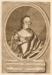 Izabeła Aginskaja (Radzivił). Ізабэла Агінская (Радзівіл) (H. Lajbovič, 1758)