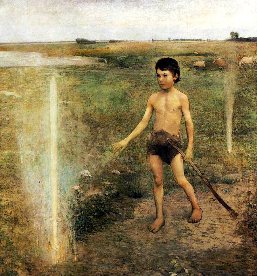 Béla Iványi-Grünwald - The Warrior's Sword (1890)