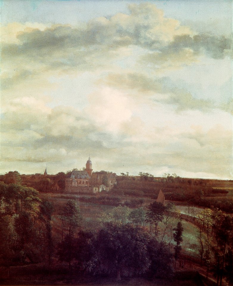J. van der (1637) Heyden - Gezicht op kasteel Nijenrode aan de Vecht - NK1776 - Cultural Heritage Agency of the Netherlands Art Collection